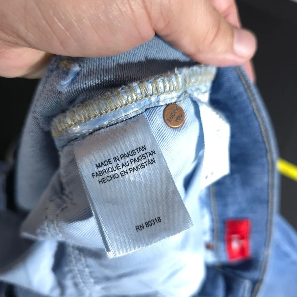 Lucky Brand Bootcut Jeans Mens 38x29 Blue Wash Stretch Denim Casual Wear Western